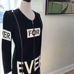 TRICOTTA black sparkle and fun style sweater!